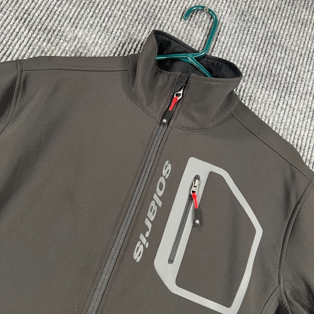 Solaris Jacket Mens Small Black Long Sleeve Full Zip Mock Neck Casual Active